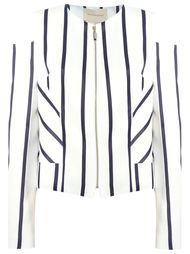 striped panelled blazer Giuliana Romanno