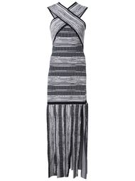платье с перекрещенными лямками Christian Siriano
