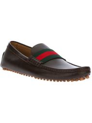 contrast studded loafer Gucci
