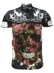 футболка с кружевными панелями Philipp Plein