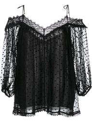 блузка с открытыми плечами Zimmermann