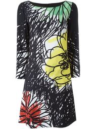 платье-шифт с цветочным принтом Boutique Moschino