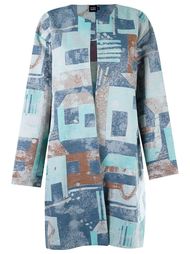 abstract print oversized coat Fernanda Yamamoto