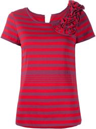 футболка в полоску с оборками  Sonia Rykiel