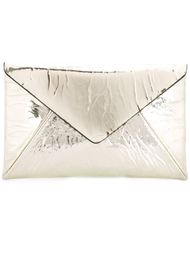 клатч-конверт с эффектом металлик Maison Margiela