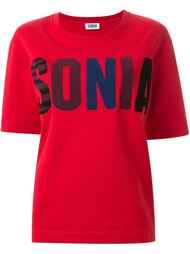 футболка с заплаткой с логотипом Sonia By Sonia Rykiel