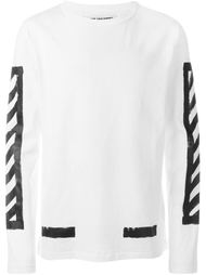 толстовка с диагональными полосками Off-White