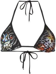 верх бикини с принтом Dsquared2