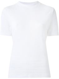 трикотажная футболка в рубчик Carven