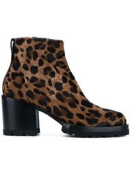 леопардовые ботинки по щиколотку Dries Van Noten