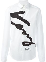 рубашка с принтом логотипа Kenzo