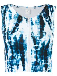 print crop top Blue Man