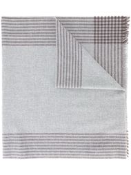 striped border scarf Brunello Cucinelli