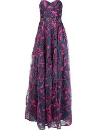 декорированное платье  Marchesa Notte