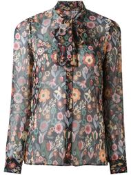 блузка с цветочным принтом Red Valentino