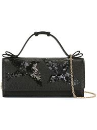 клатч на цепочке с пайетками Red Valentino