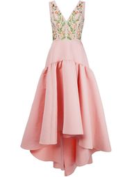 платье с цветочной вышивкой  Marchesa Notte