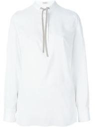 pussy bow blouse Brunello Cucinelli
