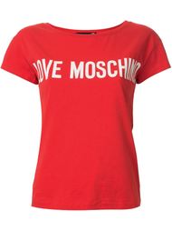 футболка с принтом логотипа  Love Moschino