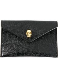 визитница с золотистым черепом  Alexander McQueen