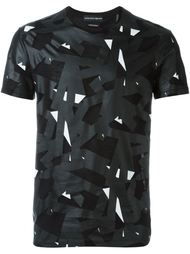 футболка с геометрическим узором  Alexander McQueen