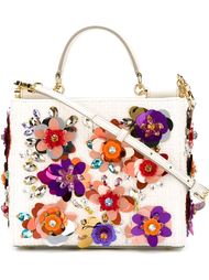 сумка-тоут 'Sicily' с цветочной аппликацией  Dolce &amp; Gabbana