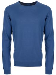 свитер с контрастной тёмно-синей спиной Lanvin