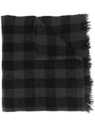 checked scarf Rick Owens