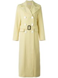 двубортное длинное пальто Marni