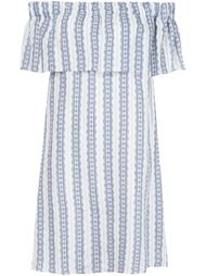 полосатое платье 'Off the Shoulder' Sea
