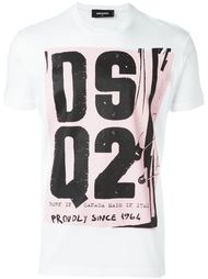футболка с принтом логотипа Dsquared2