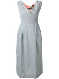 striped V-neck dress Geoffrey B. Small
