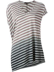 striped asymmetric T-shirt Unconditional