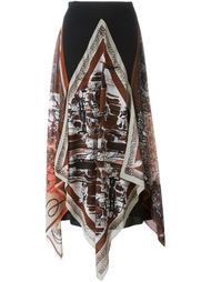 asymmetric printed skirt Jean Paul Gaultier Vintage