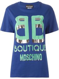 футболка с принтом-логотипом Boutique Moschino