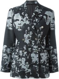 embroidered face blazer  Jean Paul Gaultier Vintage