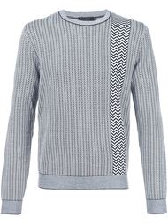 свитер с узором шеврон Calvin Klein Collection