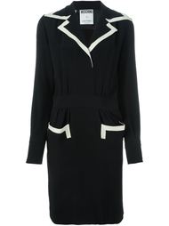 contrast trim tailored dress  Moschino Vintage