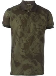 футболка-поло 'Leo Camouflage' Roberto Cavalli
