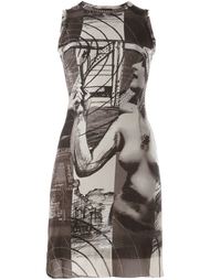 sheer printed dress  Jean Paul Gaultier Vintage