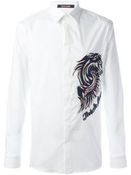 рубашка с вышивкой 'Pegasus'  Roberto Cavalli