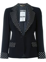 polka dot detail jacket  Moschino Vintage