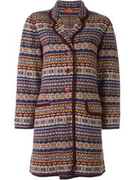 fair isle knit coat  Kenzo Vintage