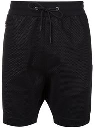 textured track shorts Zanerobe