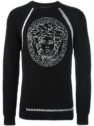 Medusa cable knit sweatshirt Versace