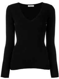 трикотажный топ с V-образным вырезом Fashion Clinic