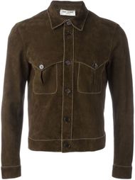 contrast trim jacket Saint Laurent