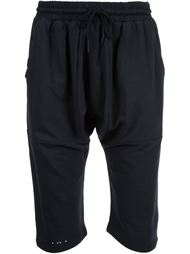 drop-crotch track shorts Publish