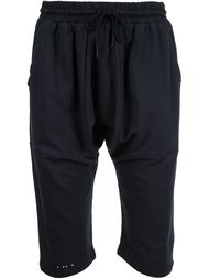 drop-crotch track shorts Publish