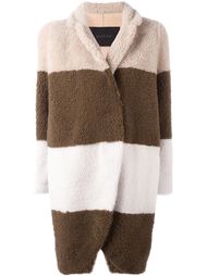 colour block striped coat Blancha